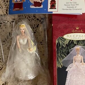 Hallmark Barbie Wedding Ornament in Original Box